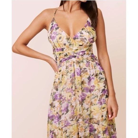ASTR the Label Amy Floral Maxi Dress (Size L) - Picture 2 of 8